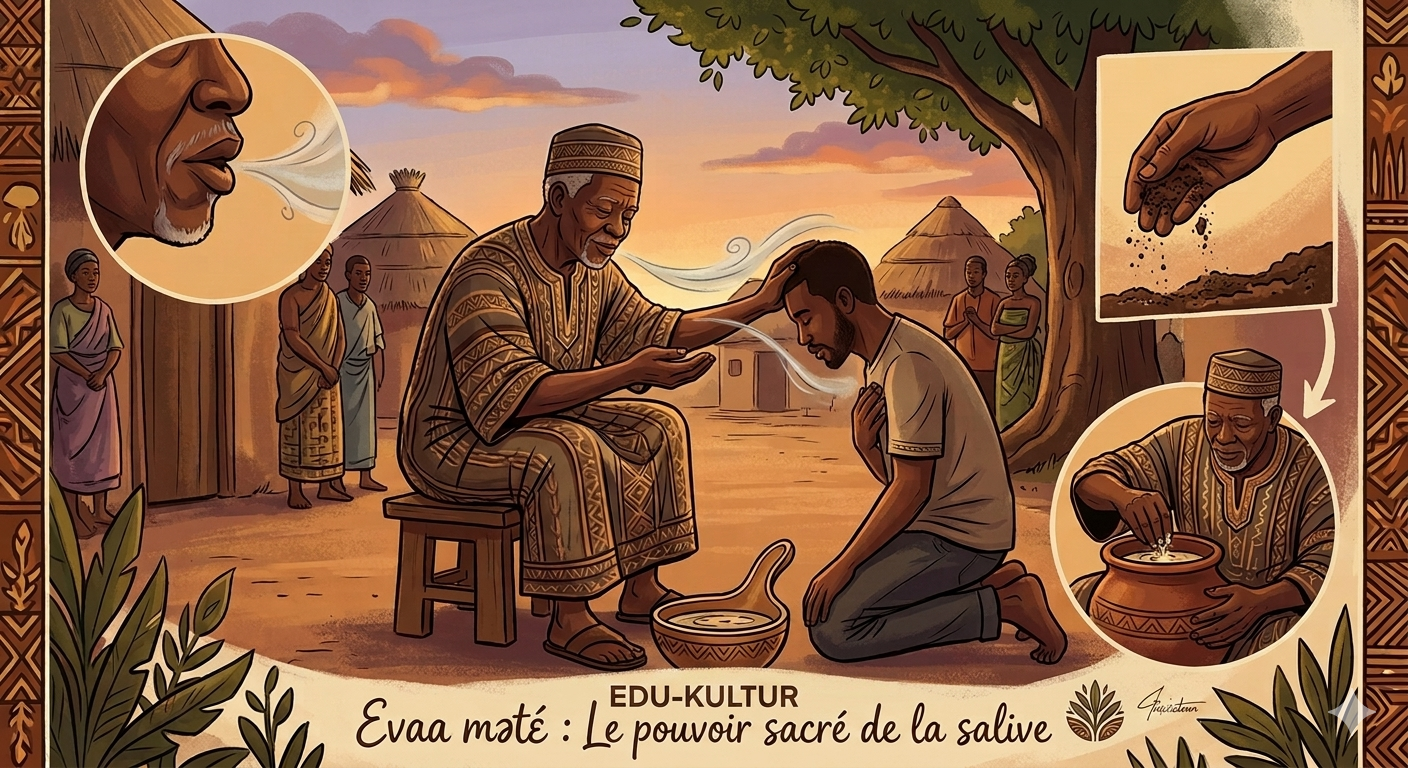 L’Evaa mətɛ́ : Le pouvoir sacré de la salive chez les Bətí
